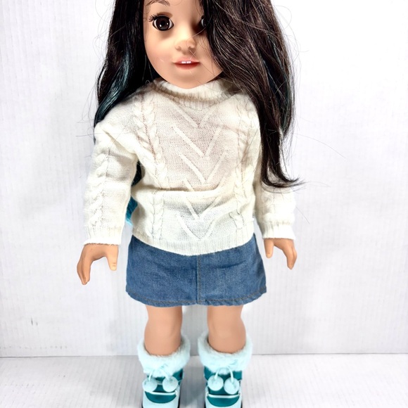 American Girl Other - 18" American Girl Doll 2017 Corinne Tan Asian Blue/Black Hair